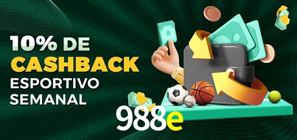 10% de bônus de cashback na 988e